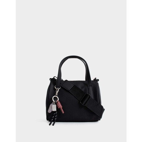 Cartera Bowling Con Charm Negro