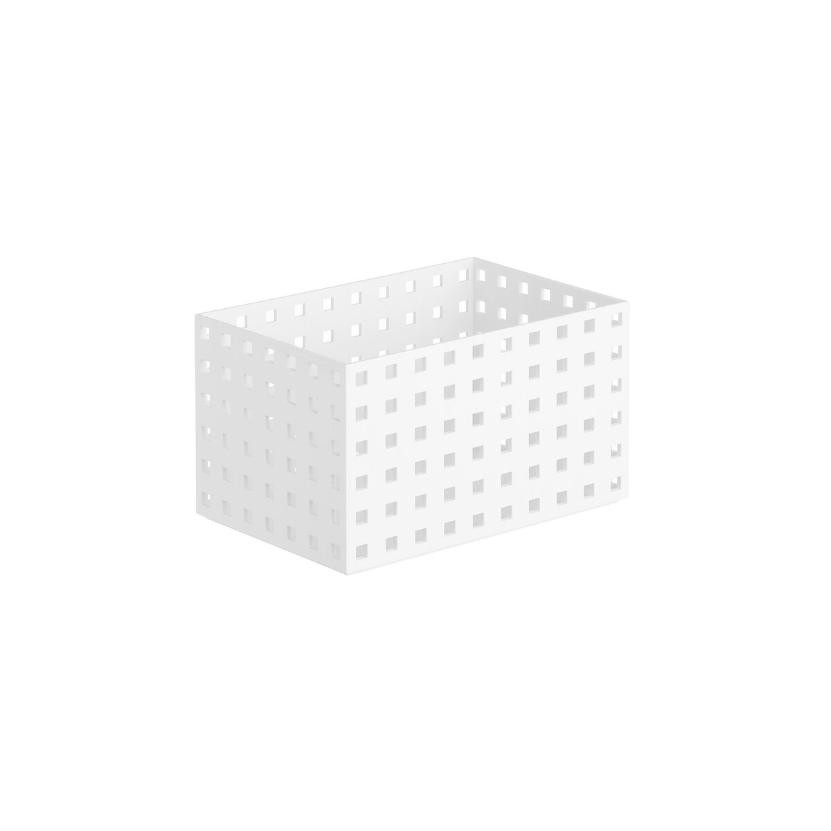 Contenedor organizador plastico 28x14x12cm - Blanco 