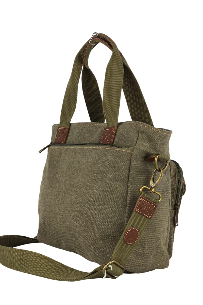 Bolso de lona cartera Verde