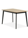 Mesa de comedor JEGIND 80x130 roble/negro Mesa de comedor JEGIND 80x130 roble/negro