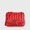Longchamp -Cartera de cuero con solapa, Brioche Púrpura