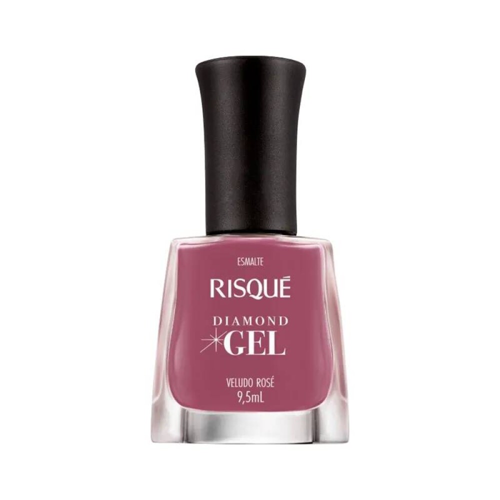 RISQUE ESMALTE UÑAS VELUDO ROSE X 9,5 ML única