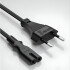 Cable De Poder Tipo 8 Para Laptop Impresora Lampara Radio Color Negro