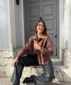 Chaqueta Gamuza chocolate