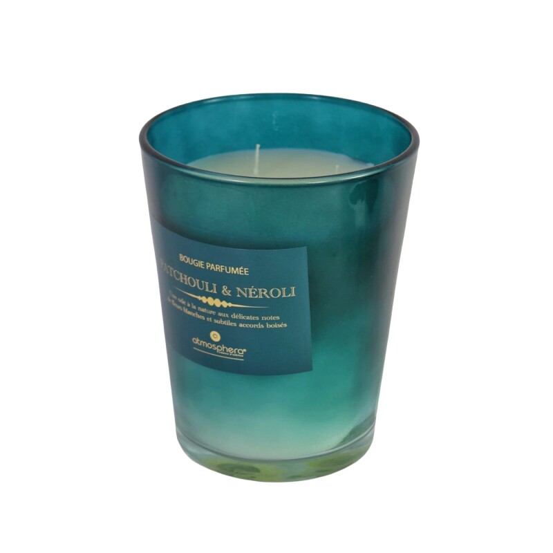 VELA AROMATICA PAUTCOLI EN POTE VIDRIO VERDE Unica