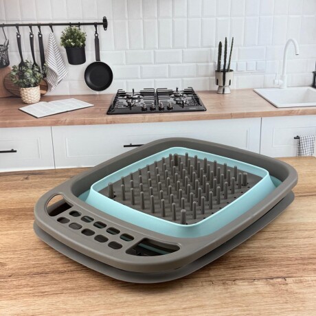 Escurridor de Platos Plegable Danny Home Largo 48cm x Ancho 38cm x Alto 15cm Escurridor de Platos Plegable Danny Home Largo 48cm x Ancho 38cm x Alto 15cm