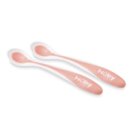 Set Nuby 2 Cucharas Termosensibles N5277 NARANJA