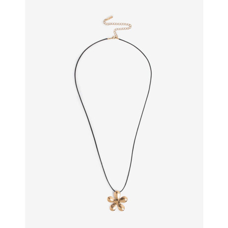 Collar Ajustable Con Dije Bañado En Oro Dorado