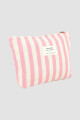 Pouch de playa rayas Rosado