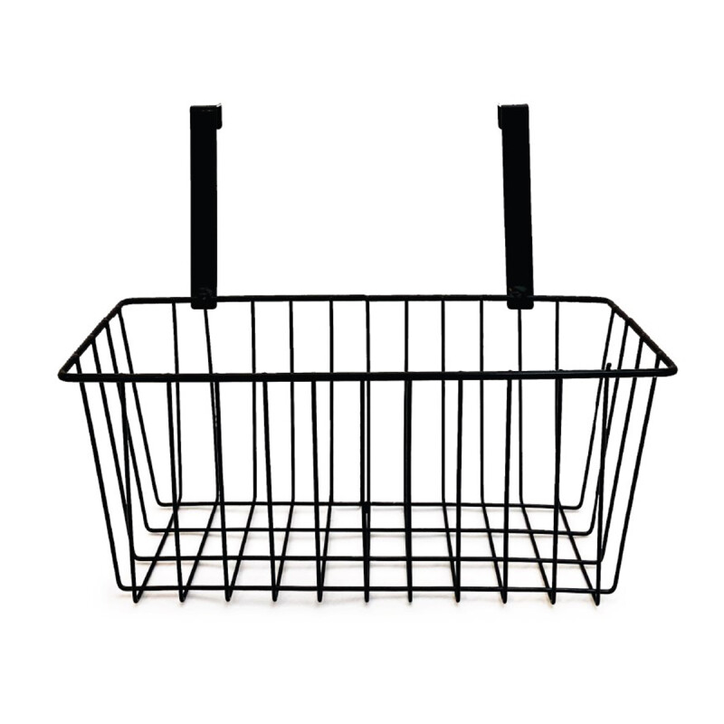 Organizador bajo mesada acero 24x12x22,5 cm NEGRO