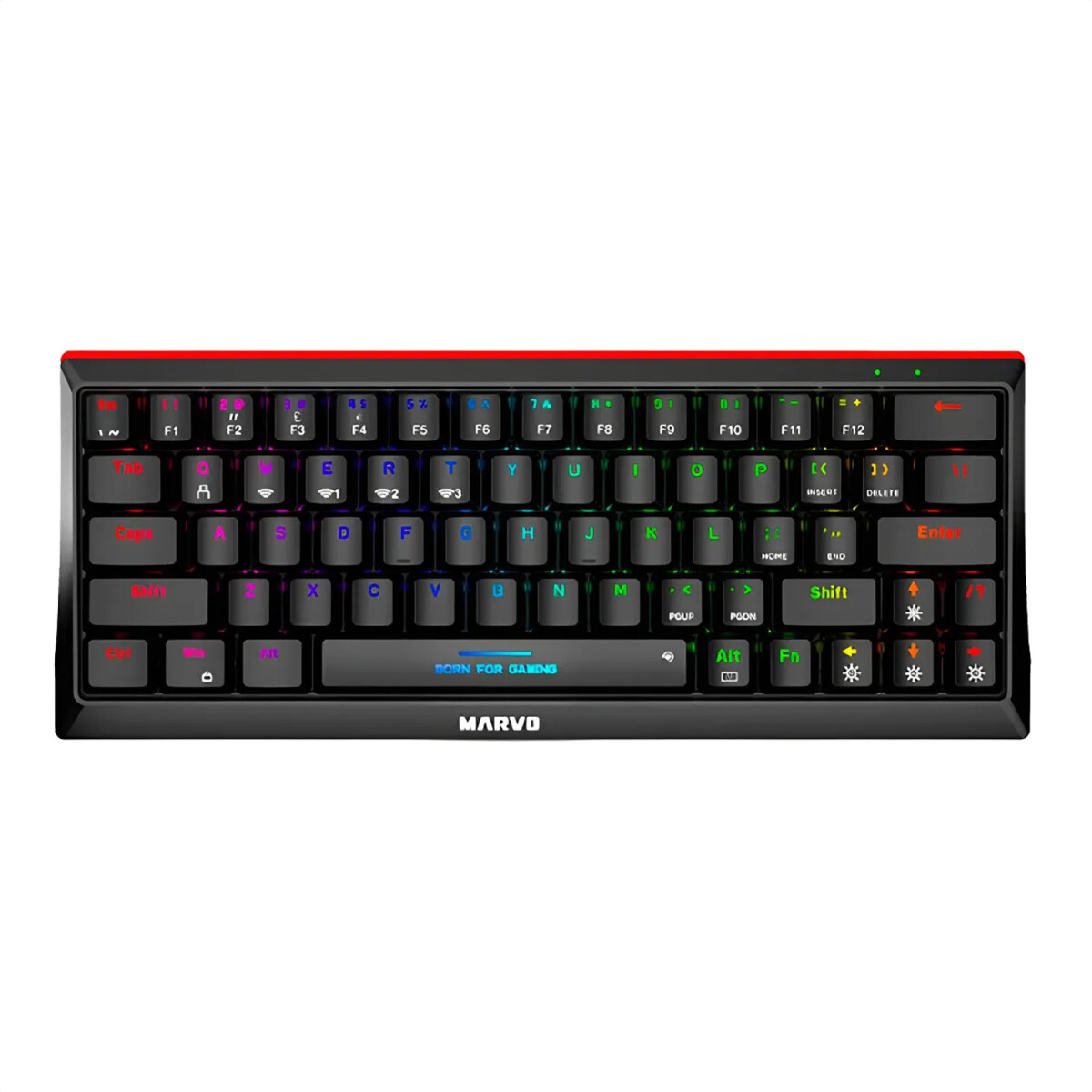 Teclado Gamer Marvo Mecánico Kg962w 60% - TECLADO MARVO MECANICO KG962W 60% SW BLU 