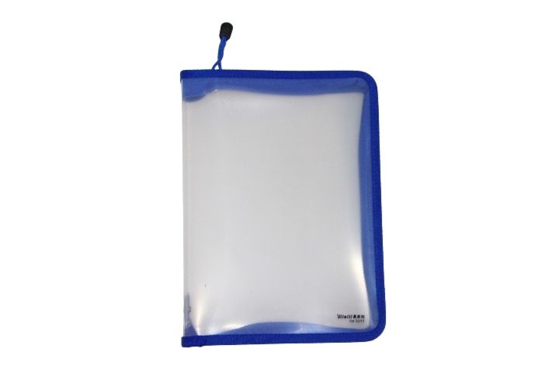 SOBRE YIL CON CIERRE DE COLOR B5 5977 TAPA TRANSPARENTE - COLOR AZUL 