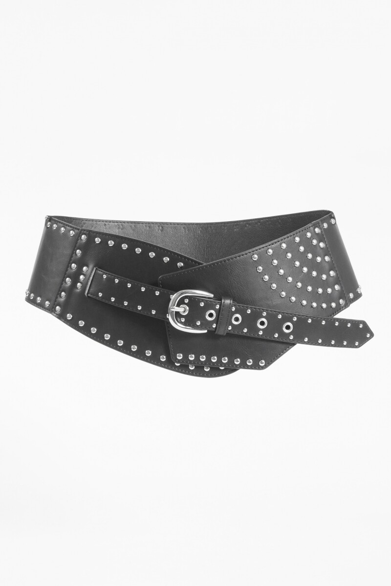 Cinturón faja tachas negro