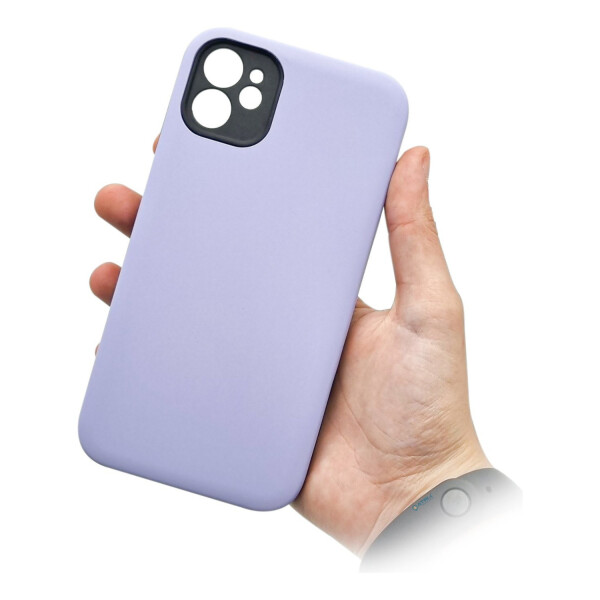 Carcasa Celular Funda Protector TPU Case Silicona Para iPhone 12 Variante Color Lila