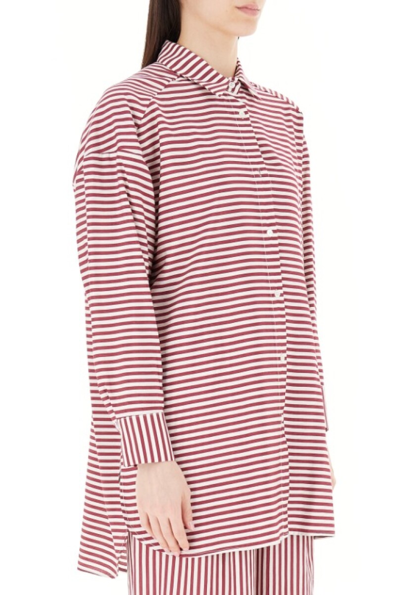 Camisa rayas Bordo