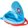 vianda tupper y cubiertos space cohete BUBA azul