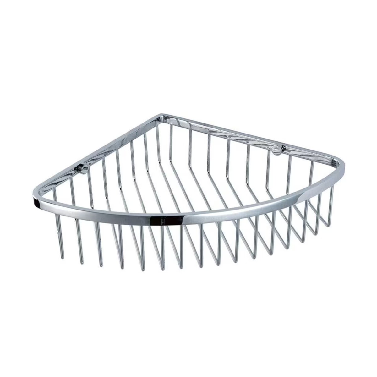 Organizador De Baño Esquinero Bronce Cromado Brillante 