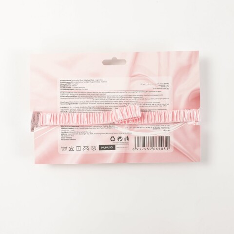 ANTIFAZ DE SEDA ESTILO MINIMALISTA - ROSA CLARO ANTIFAZ DE SEDA ESTILO MINIMALISTA - ROSA CLARO