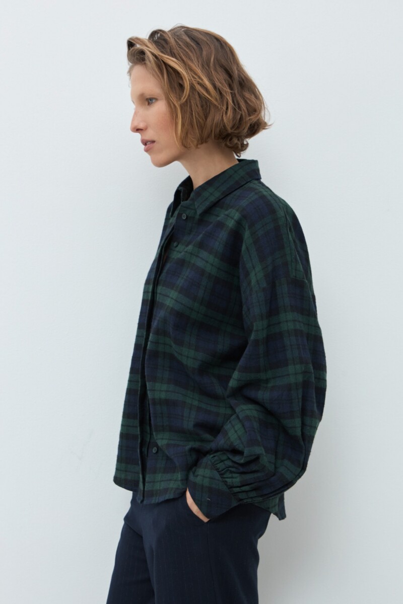 Camisa tartán verde ingles