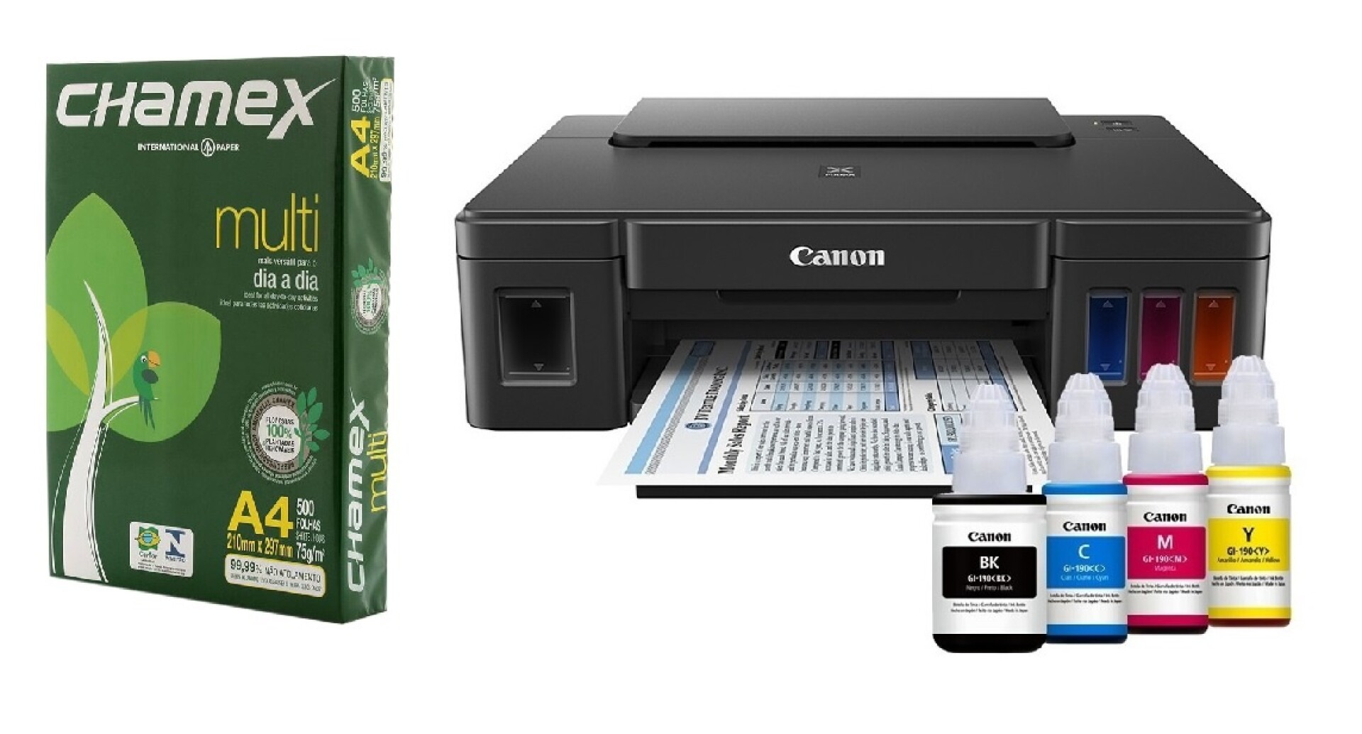 Impresora Canon Pixma G-1110 + Resma A4 