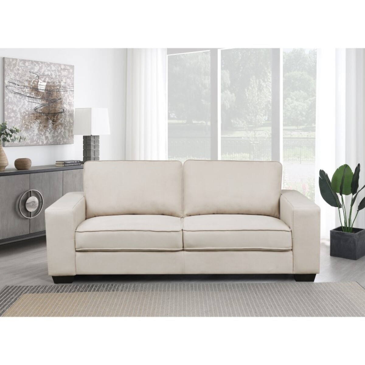 Sillón Aniston 3 Cuerpos Beige - Beige 