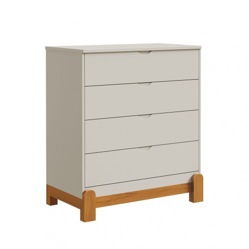 Cómoda 4 Cajones Infantil - Lotus Gris