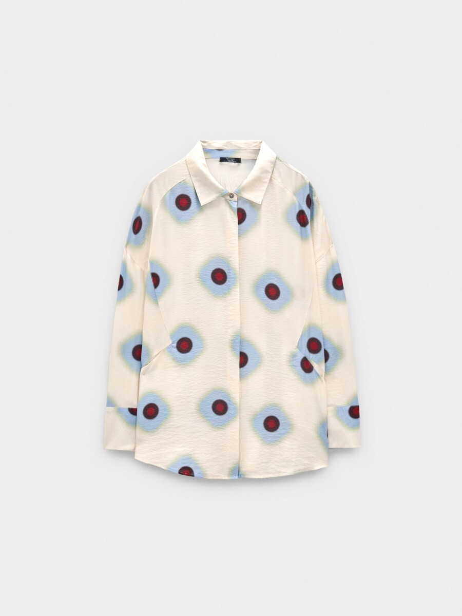 Camisa Estampado De Círculos multicolor