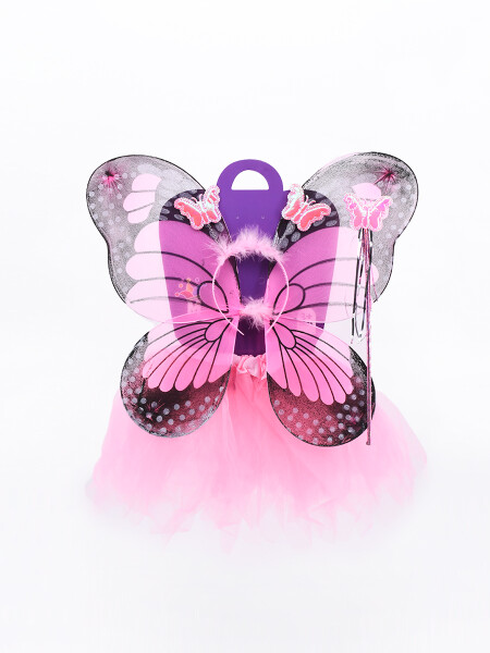 DISFRAZ MARIPOSA ILUMINADA ROSADO