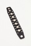 Pulsera Studs Cuero Negro