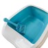 Baño Sanitario Arenero Gato Bandeja Abierto Con Pala Litera Variante Color Celeste