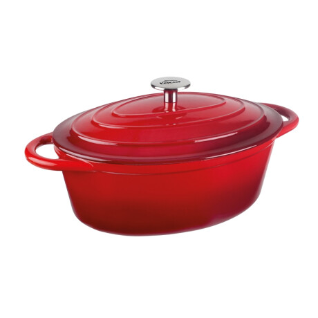 Cacerola Ovalada 3.5 Litros Hierro Fundido 29x21cm Rojo Lacor Cacerola Ovalada 3.5 Litros Hierro Fundido 29x21cm Rojo Lacor