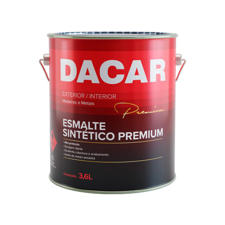 DACAR ESMALTE SINTETICO PREMIUM BLANCO MATE 3.6 LTS Dacar Esmalte Sintetico Premium Blanco Mate 3.6 Lts