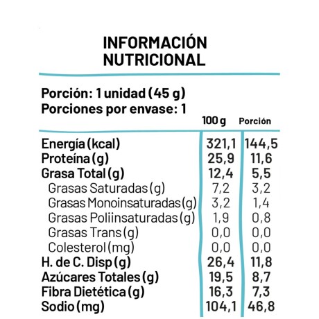 Barras De Proteína 45g Kit x12 Underfive Sabor Coco