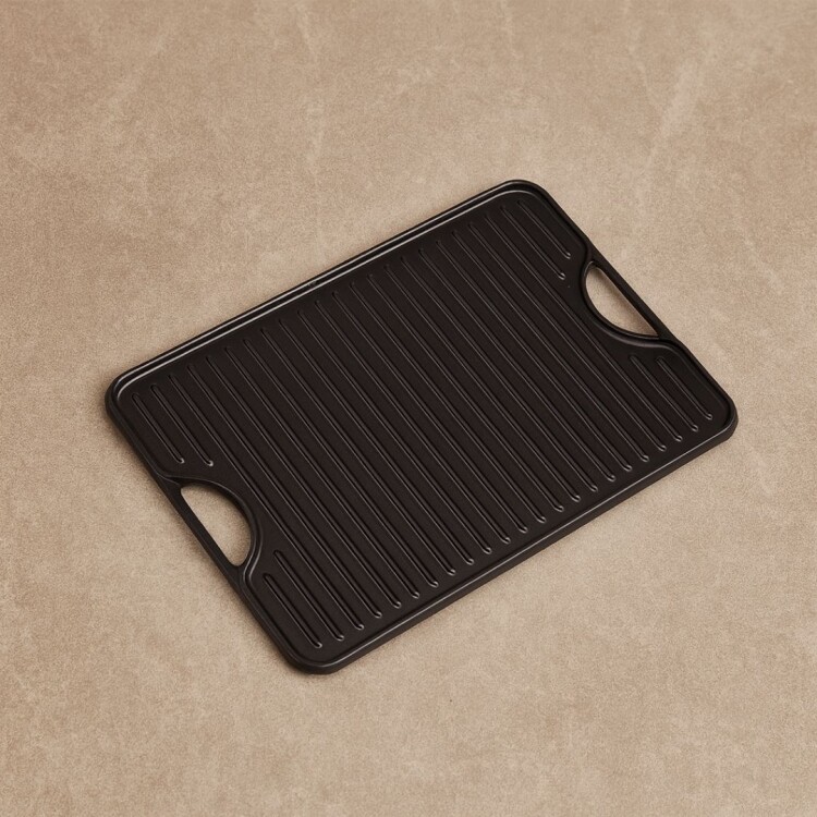 PLANCHA VICTORIA HIERRO FUNDIDO C/ASAS 50X35CM NEGRO