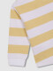 Sudadera De Rayas Con Print Blanco