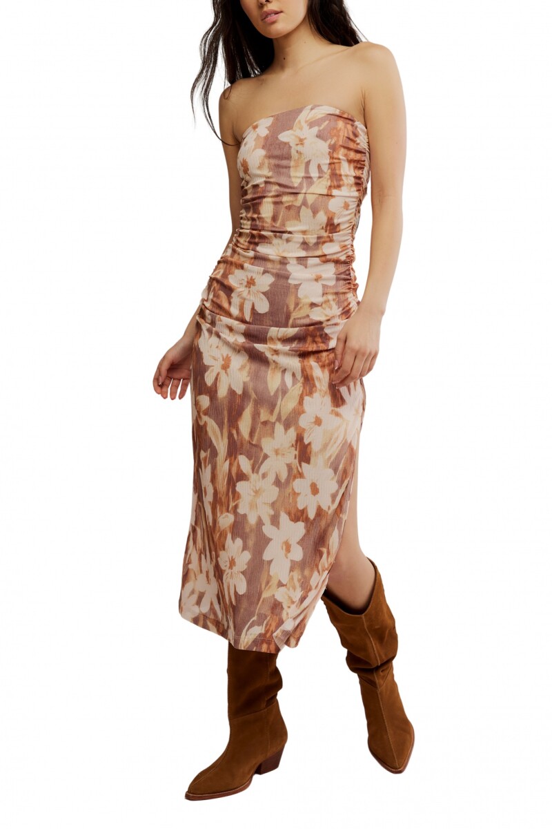 VESTIDO PRESLEY Marron