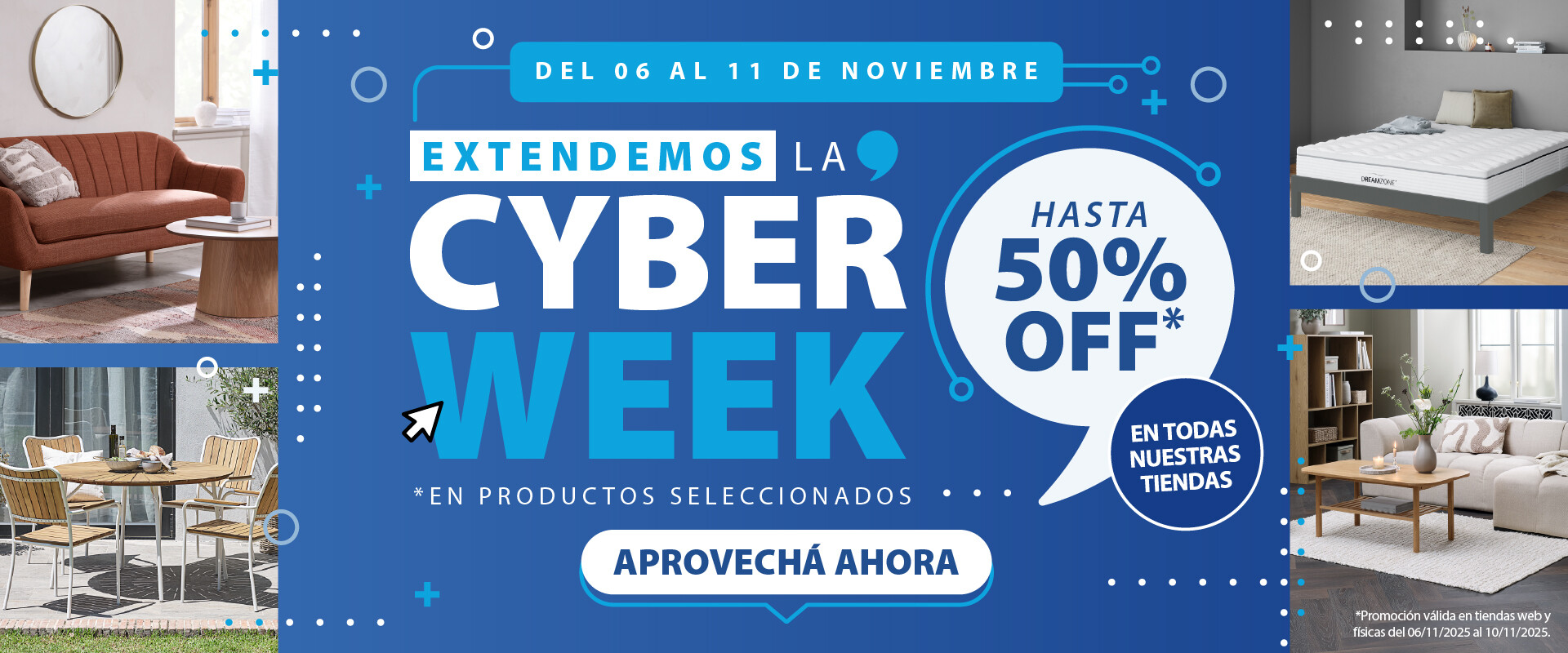 Extendemos Cyber Week - Hasta 50% OFF en seleccionados