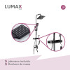 Columna de Ducha Lumax Acero Inox Cuadrada Columna de Ducha Lumax Acero Inox Cuadrada