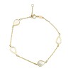 Pulsera Lagrimas-Oro bajo-Nacar-PU8072 conpiedra