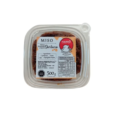 Miso De Garbanzos Hakko 500g Miso Garbanzo Clara 1/2k