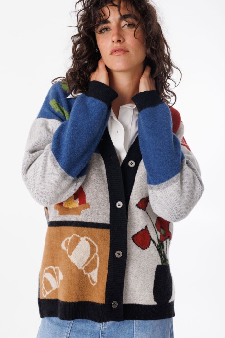Cardigan Petra House Estampado