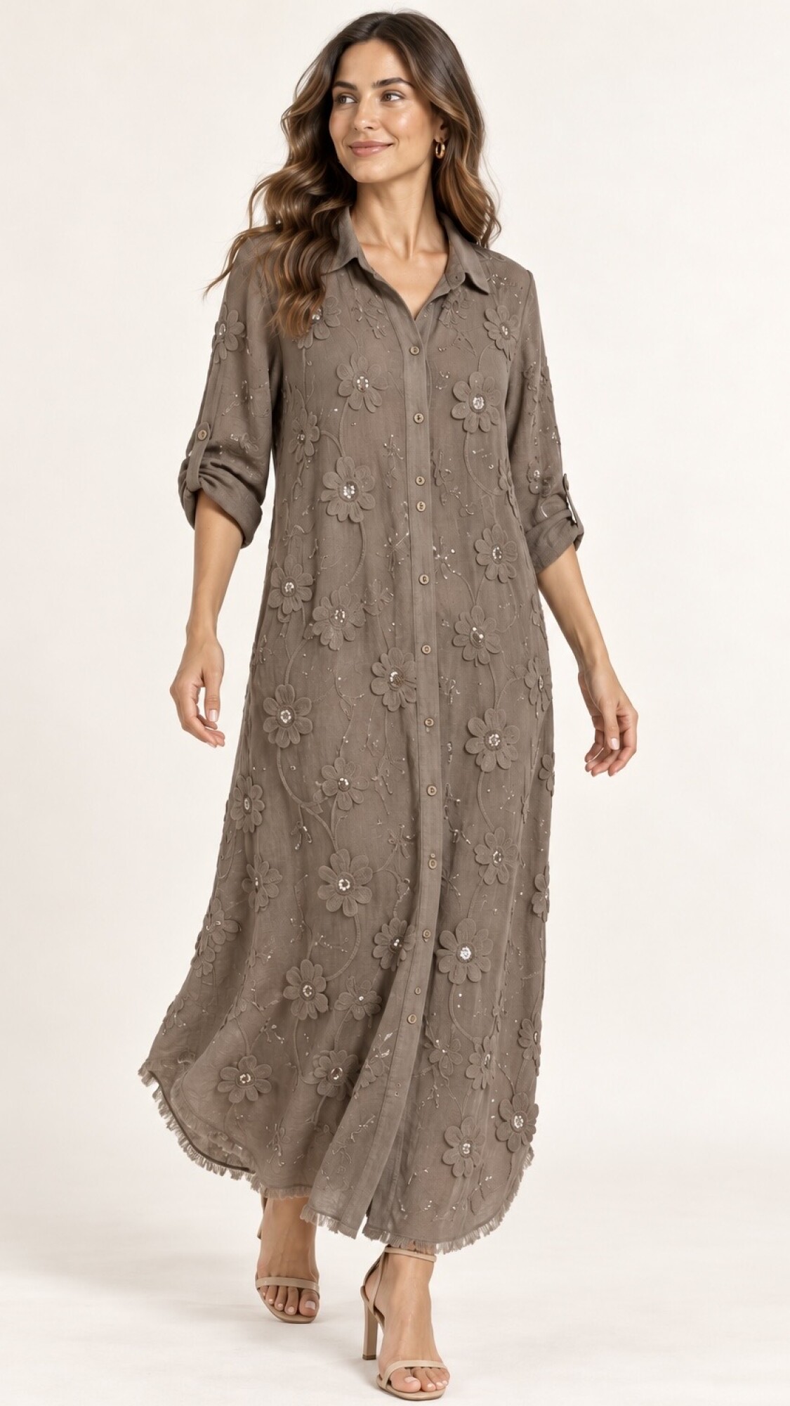 VESTIDO CAMISERO ALEM Visón