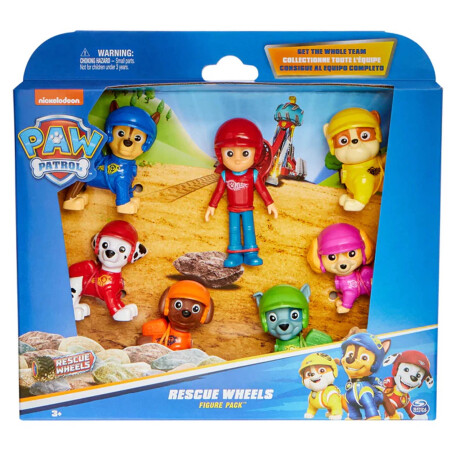 Paquete de regalo con figuras de Paw Patrol Rescue Wheels Paquete de regalo con figuras de Paw Patrol Rescue Wheels