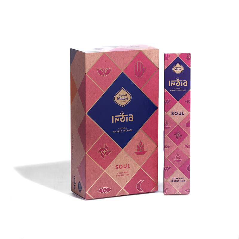INCIENSO INDIA MASALA SAGRADA MADRE X12 Alma