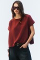 TOP RACHEL Bordo