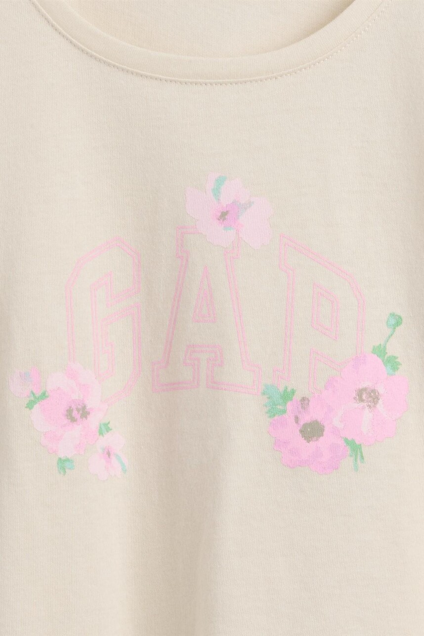 Remera Logo Gap Manga Corta Toddler Niña Sp Primrose Floral