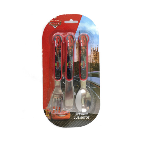 Set x3 de Cubiertos Cars para Bebé U