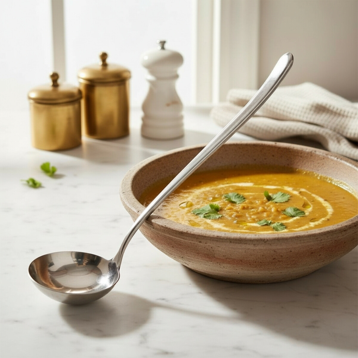 Cucharón 26,3cm acero inoxidable - PLATEADO 