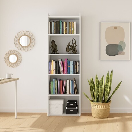 Biblioteca 5 estantes Blanco