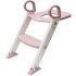 Reductor de inodoro con escalera set entrenamiento BUBA rosa